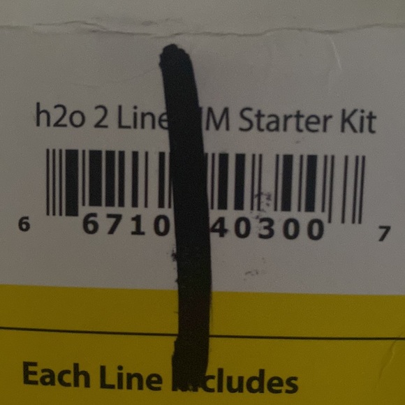 h20 Wireless 2 Lines For $50 SIM Starter Kit 3-in-1 Unlimited Data Talk Text - Picture 2 of 2